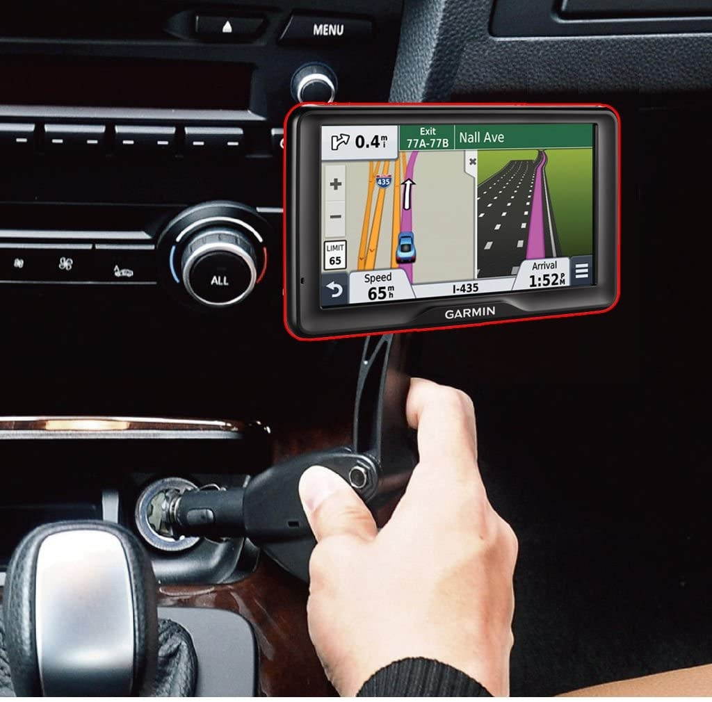 ChargerCity Dual USB Lighter Socket Car Mount w/Cable Charger Adapter for Garmin Nuvi 42 44 52 54 55 56 57 58 65 66 67 68 2457 2497 2539 2557 2558 2559 2577 2589 2597 2598 2599 2639 2689 2699 LM GPS