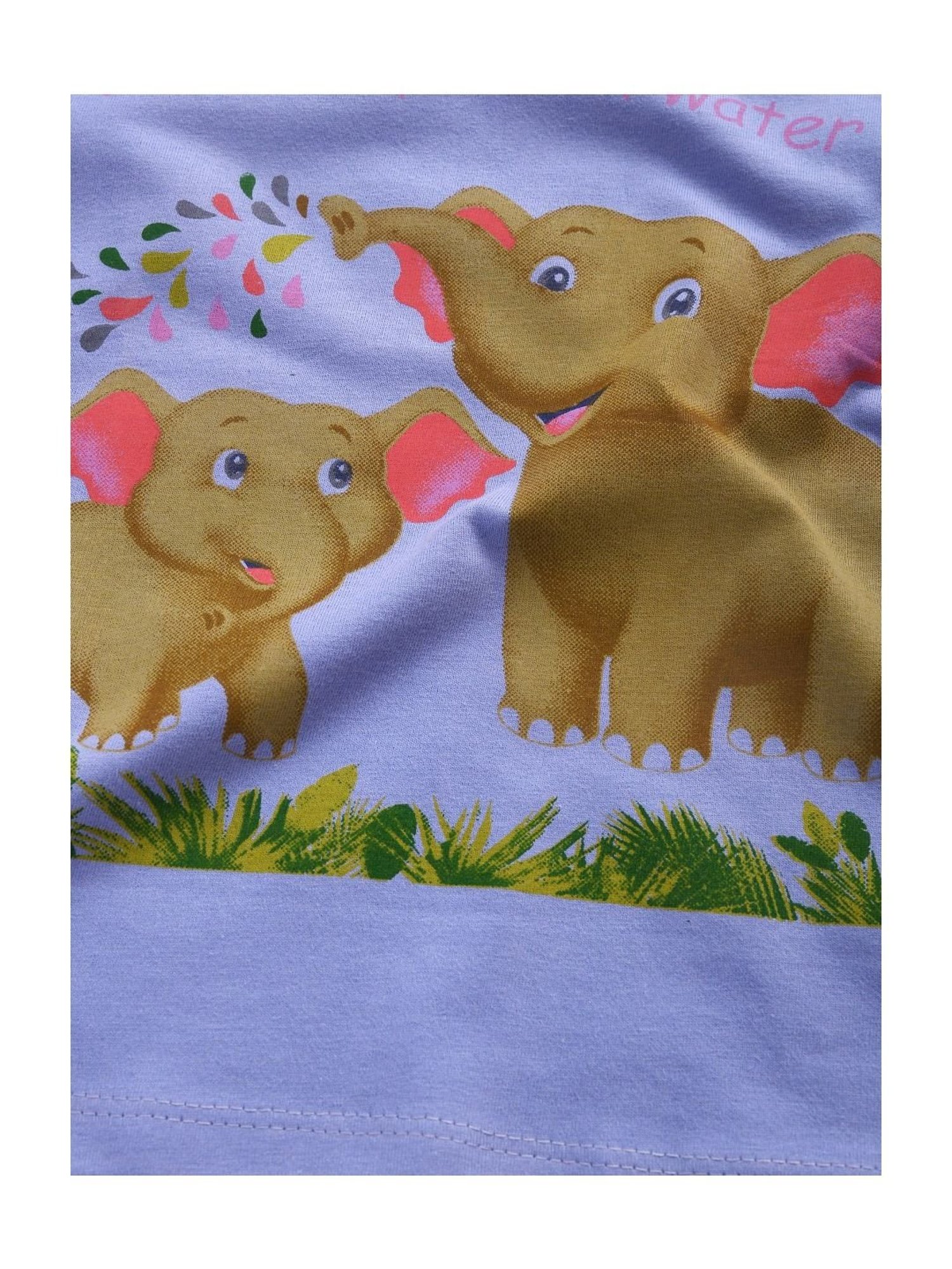 Kids Craft Purple Cotton Printed T-Shirt & Pants