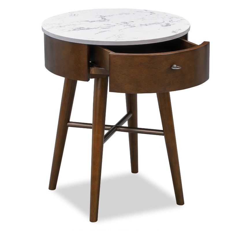 Wayne Side Table Walnut - Poly & Bark