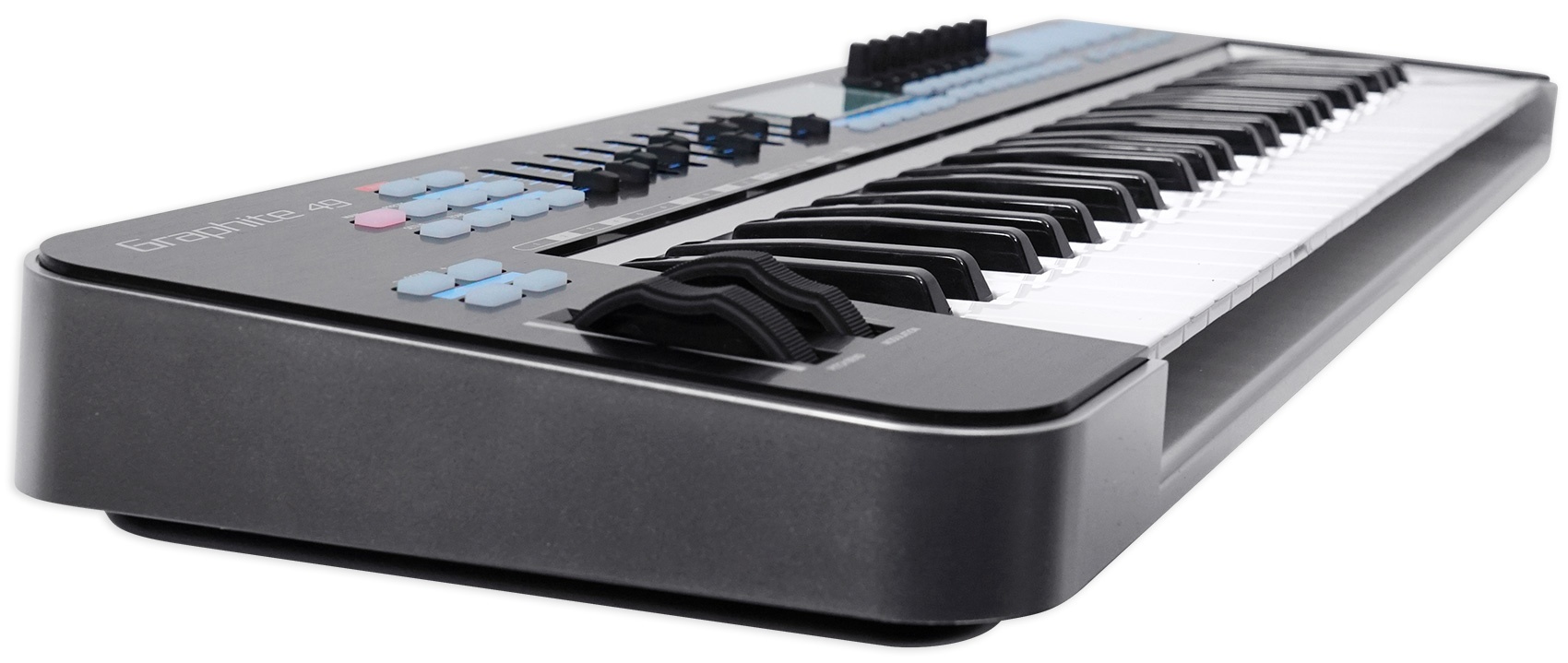 Samson Graphite 49 Key USB MIDI DJ Keyboard Controller w/Fader/Pads+Headphones