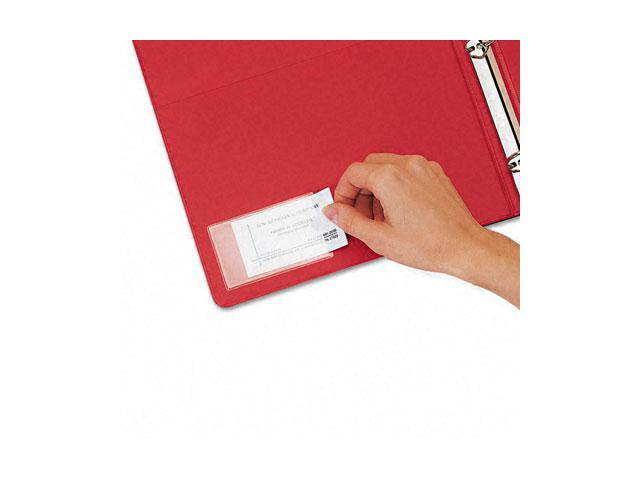 Cardinal 21510 HOLDit! Poly Business Card Holders, Side Load, 3-3/4 x 2-3/8, Clear, 10/Pack