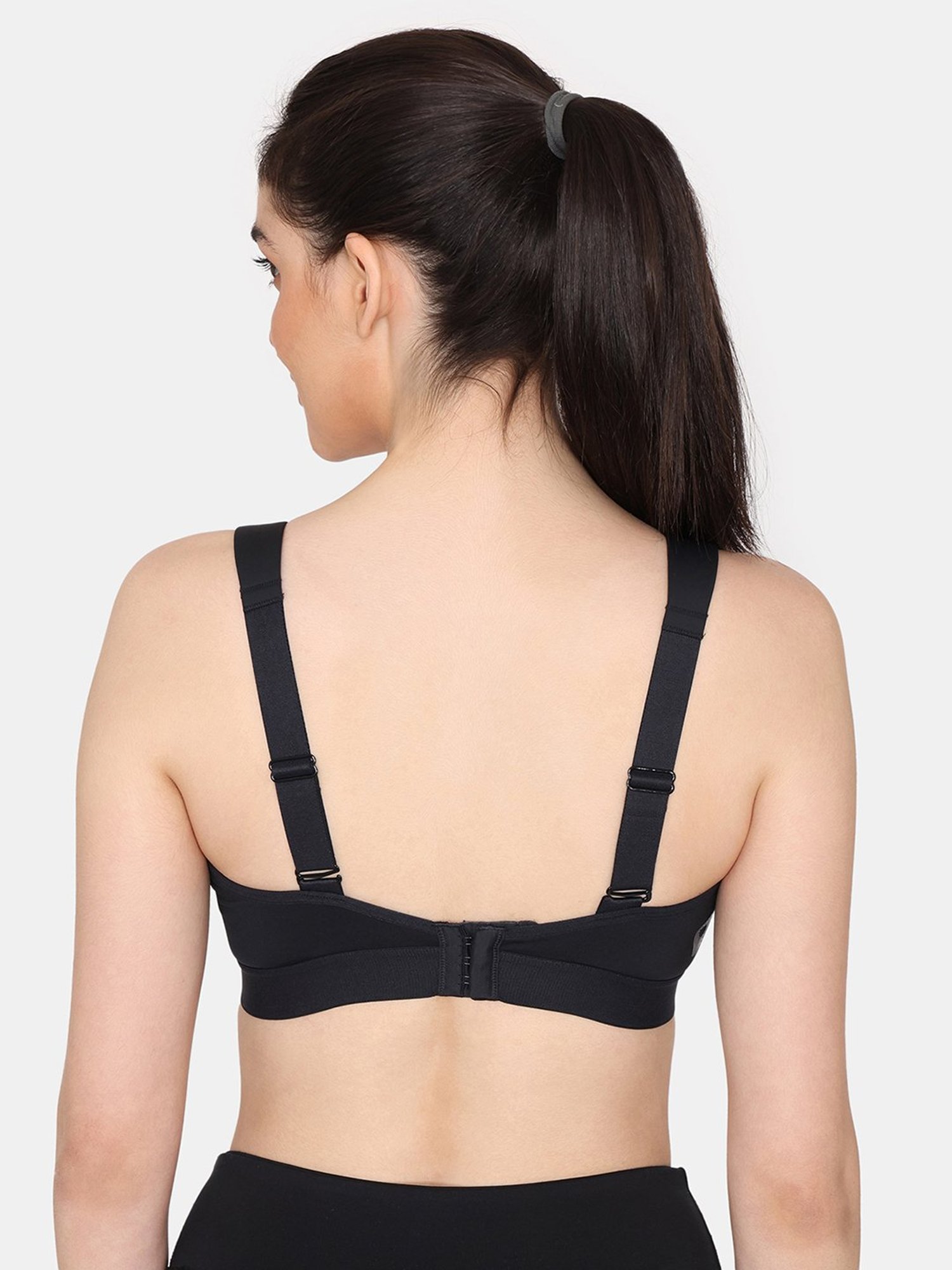 Zelocity by Zivame Black Sports Bra