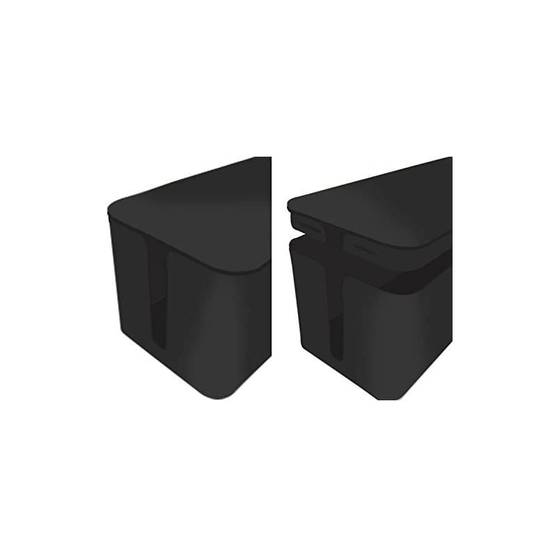 Cable Management Box Cord Organizer Power Strips or Surge Protectors Hide Loose Wires Behind TVs Home Office Computers Office Desks Entertainment Centers