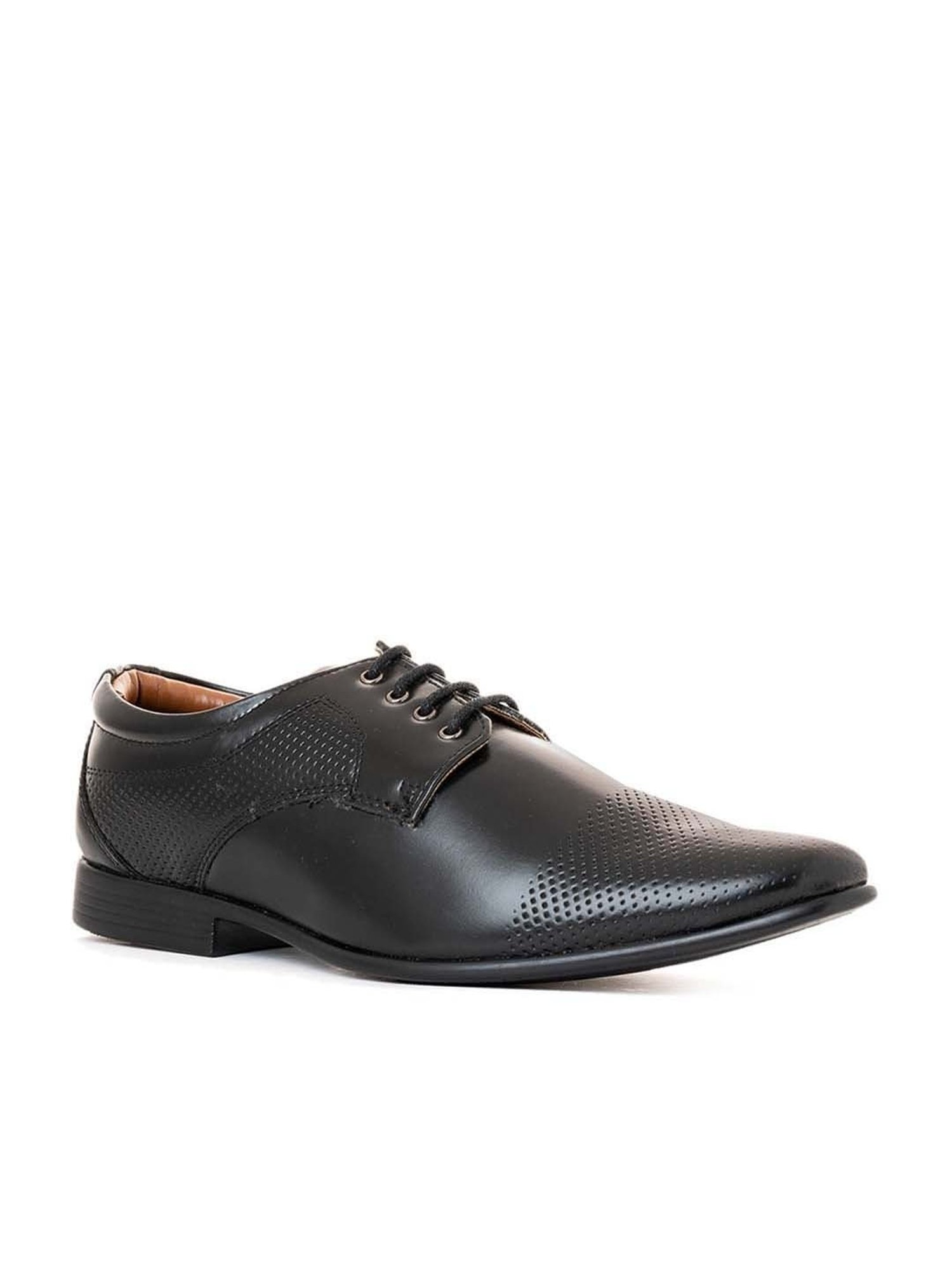Khadim Men's Black Derby Shoes