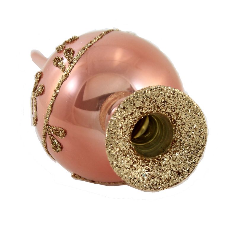 Inge Glas 11.5" Happy Dots Red Matte Finial Tree Topper Christmas  -  Tree Toppers