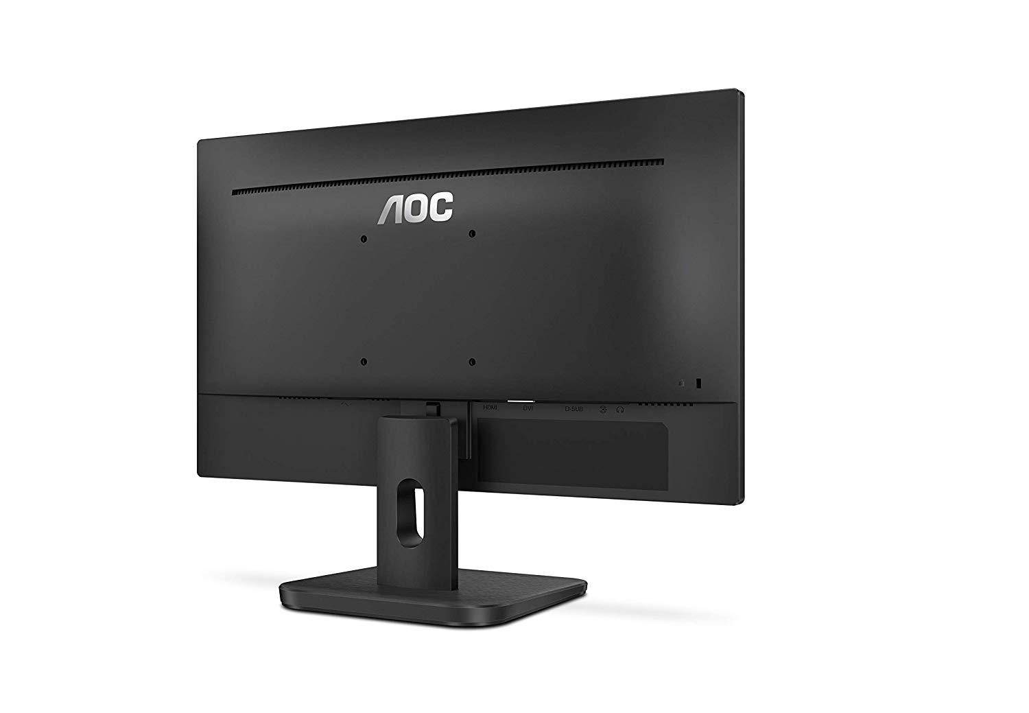 AOC 20E1H 19.5" HD 1600x900 Monitor, 5ms, FlickerFree, HDMI/VGA, VESA Compatible, EPEAT Silver, Ener