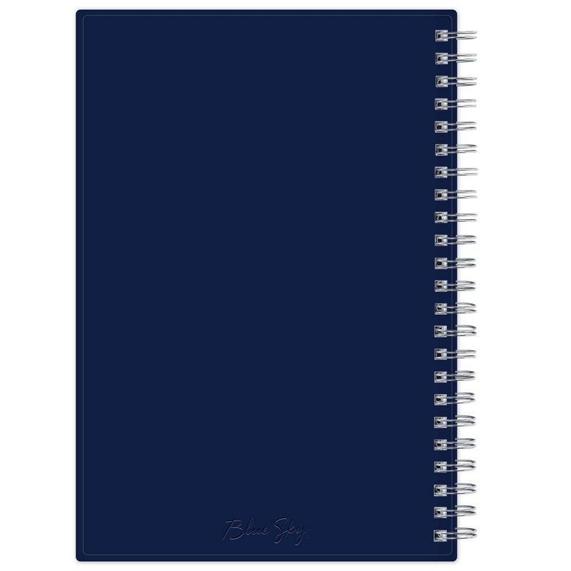 2021 Planner 5" x 8" Frosted Plastic Weekly/Monthly Wirebound Keoni Navy - Blue Sky