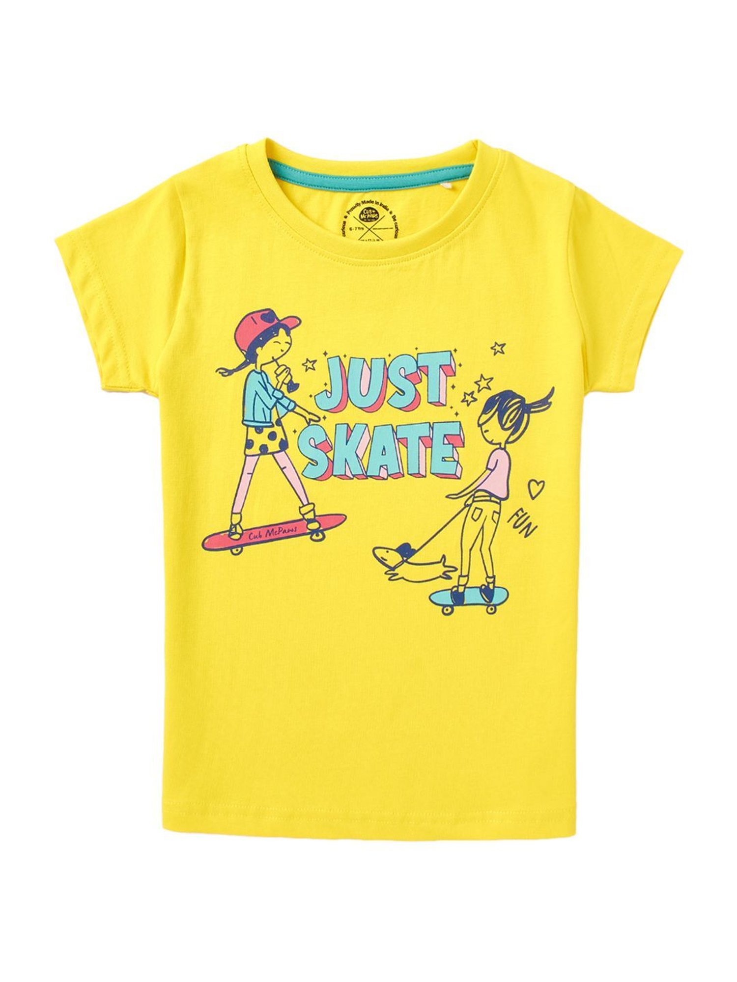 Cub McPaws Kids Multicolor Cotton Printed T-Shirt (Pack of 3)