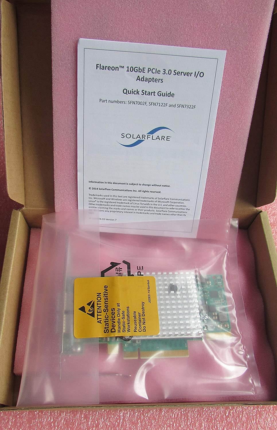 Solarflare Communications Inc Flareon Ultra 10Gigabit Ethernet Card SFN7322F