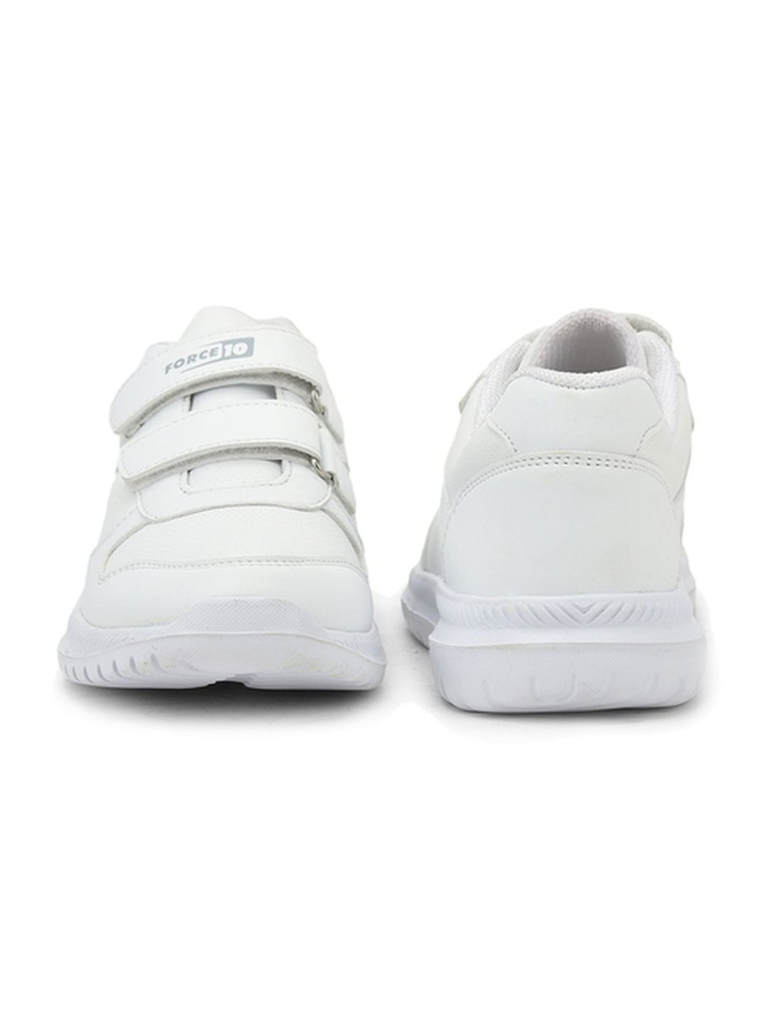 Force 10 By Liberty Kids White Velcro Shoes