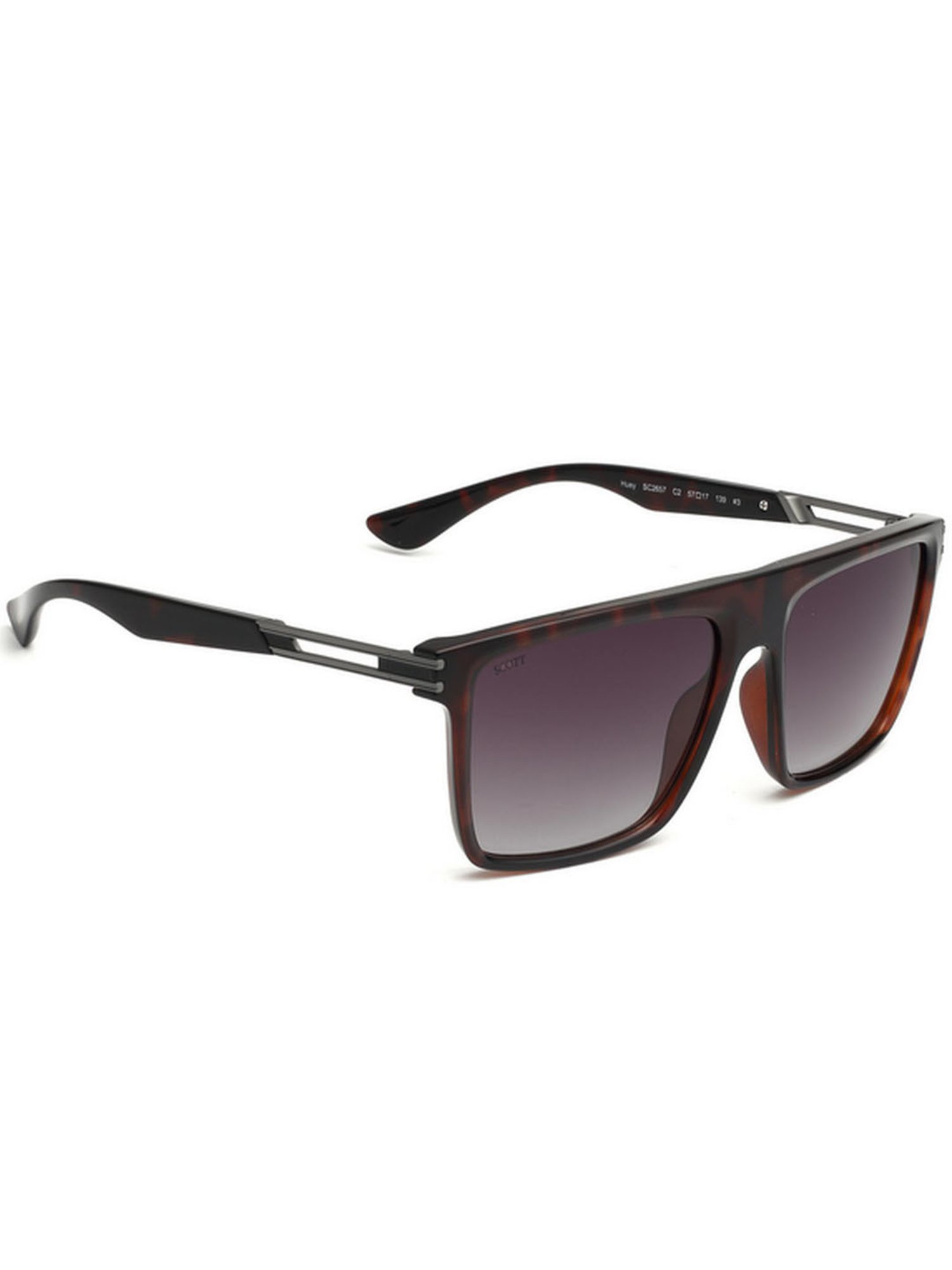 SCOTT Brown Square UV Protection Sunglasses for Men