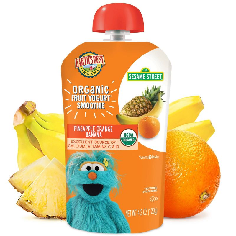 Earth's Best Organic Toddler Pineapple Orange Banana Smoothie - 4.2oz