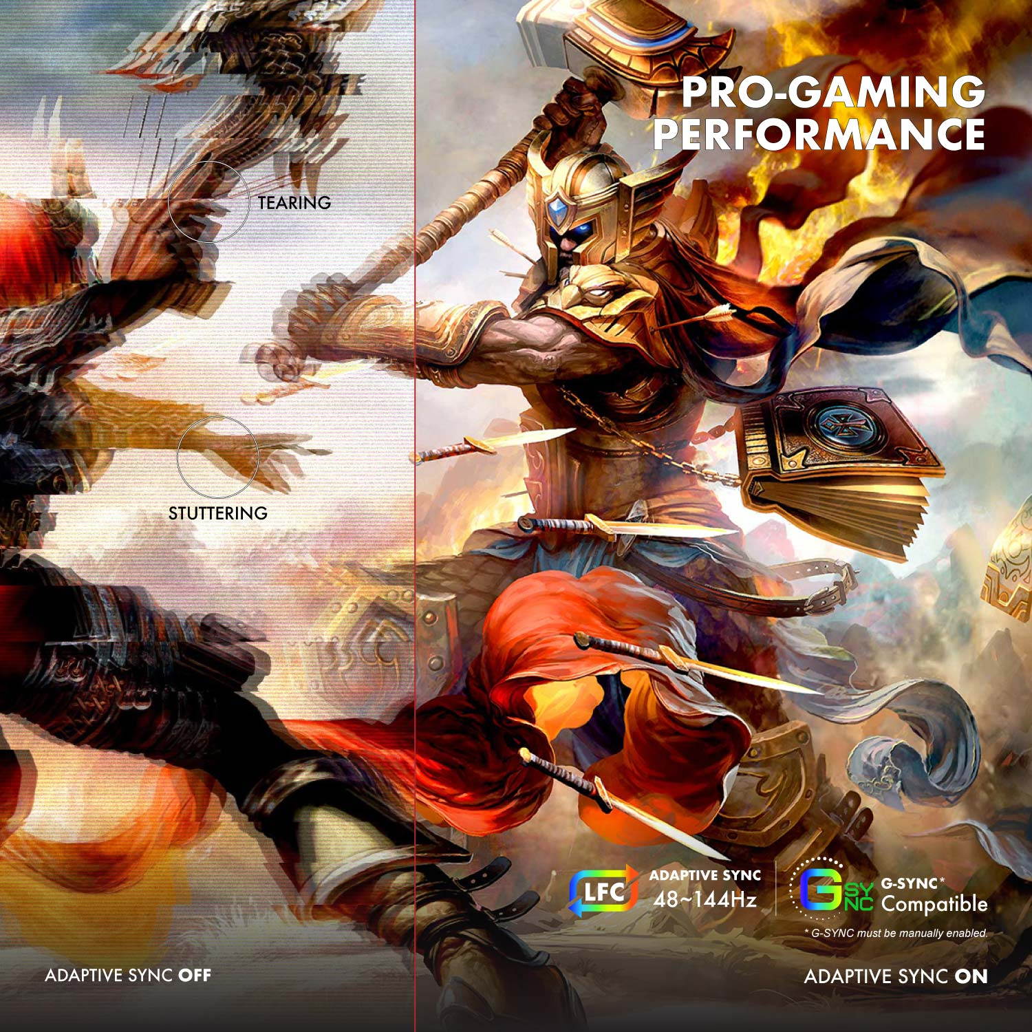 VIOTEK GNV34DBE2 34-Inch UWQHD 144Hz Multimedia Gaming Monitor, Ultrawide 21:9 3440x1440p, Low Lag 1ms MPRT, FreeSync & G-Sync-Ready, HDR, 4000:1, 2X DP 2X HDMI 1x Audio Out (VESA)