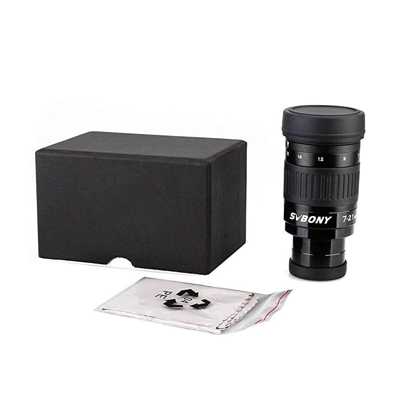 SV135 Telescope Eyepiece Zoom 7 to 21mm 1.25 Inch Fully multi Coated 6 Element 4 Group for Astronomic Telescopes