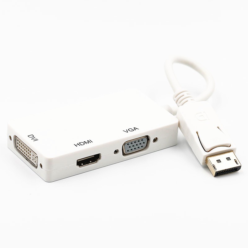 DisplayPort to VGA DVI HDMI Video Converter - Black