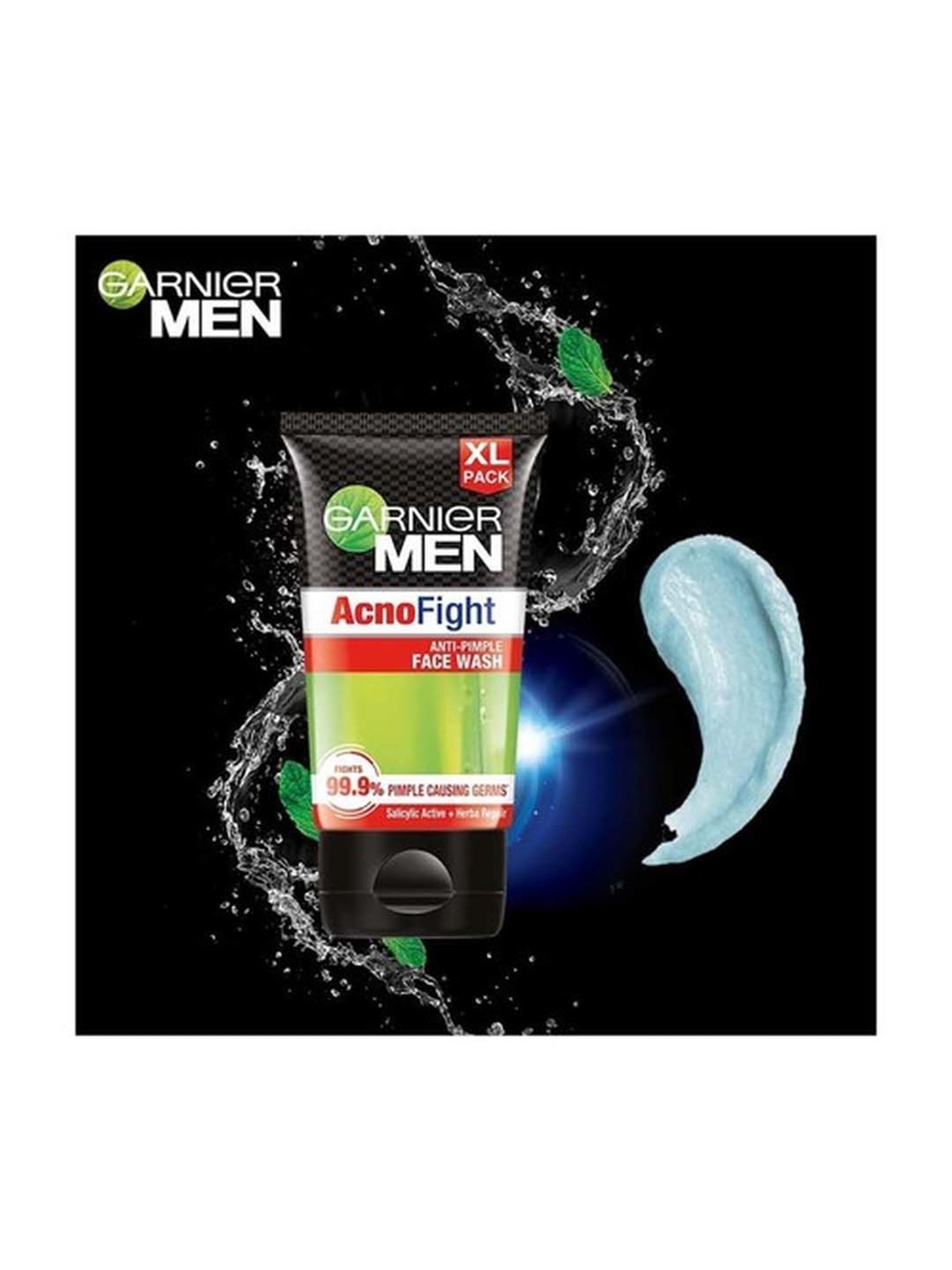 Garnier Men Acno Fight Face Wash for Pimple & Acne Prone Skin - 150 gm (Pack of 2)