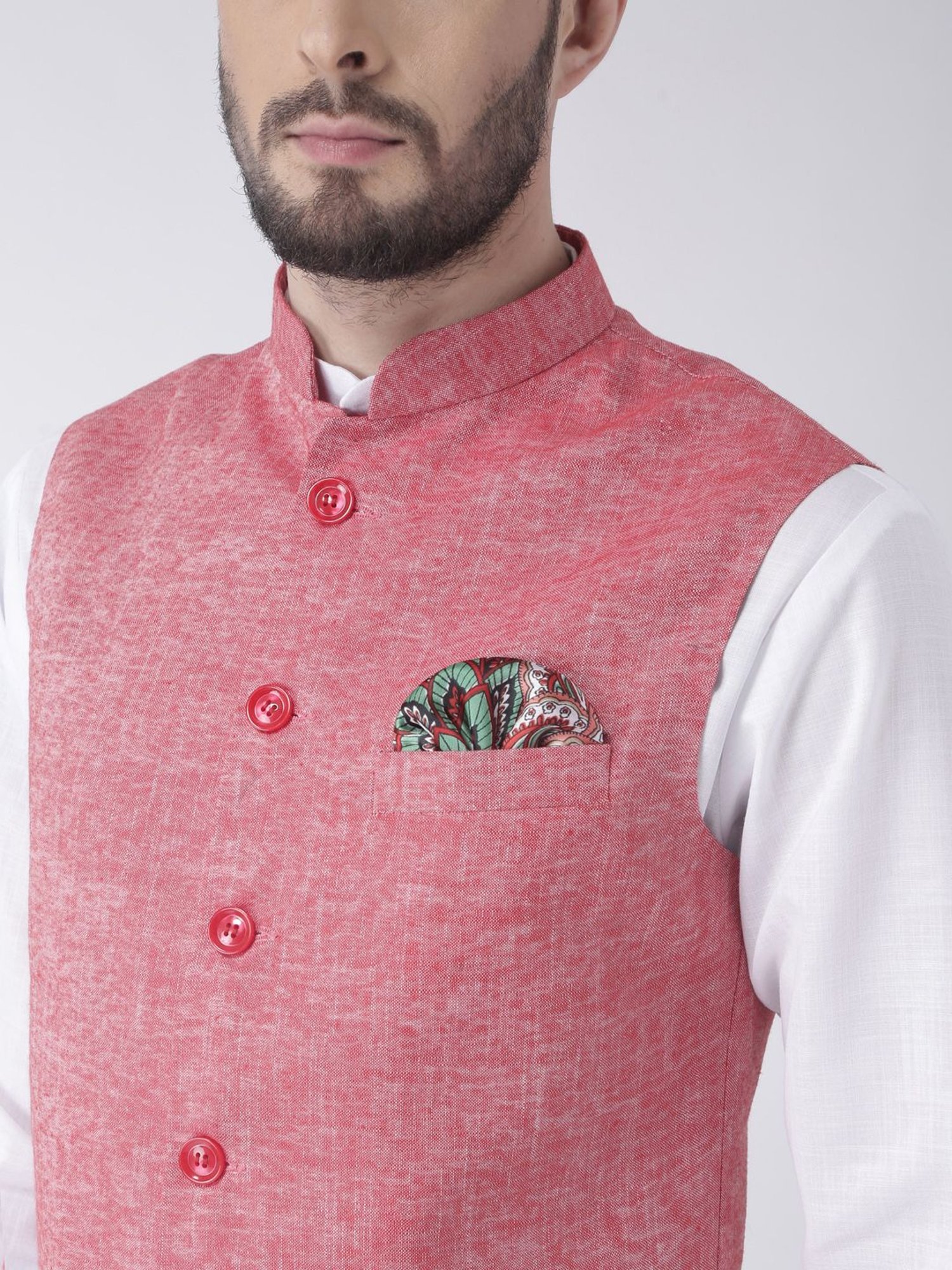 Vastramay White Cotton Straight Fit Embroidery Ethnic Suits