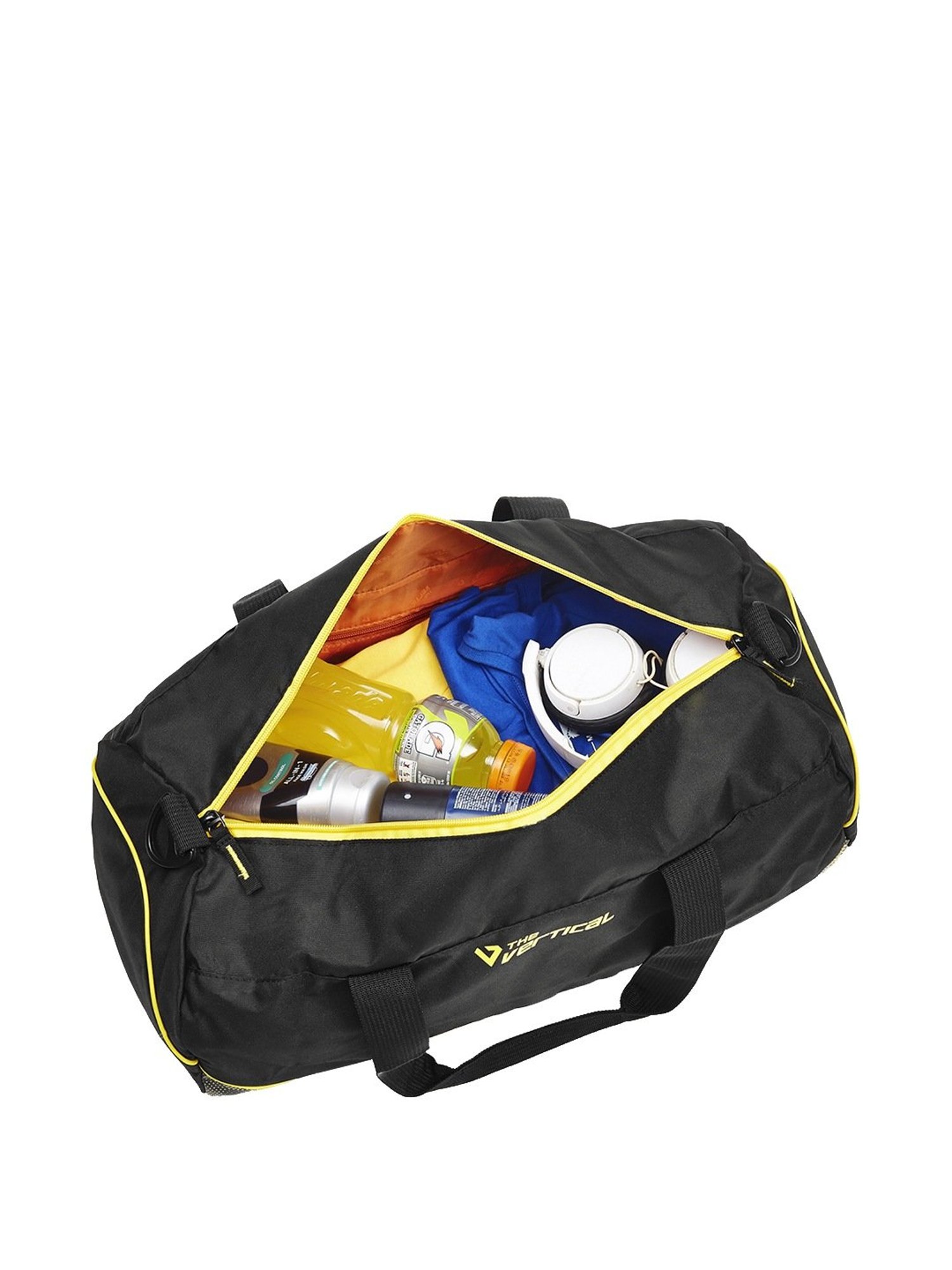 The Vertical Impulse Black & Yellow Medium Duffle Bag
