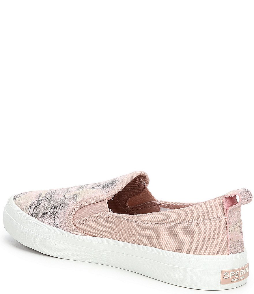 Sperry Women's Crest Twin Gore Metallic Camo Slip-On Sneakers