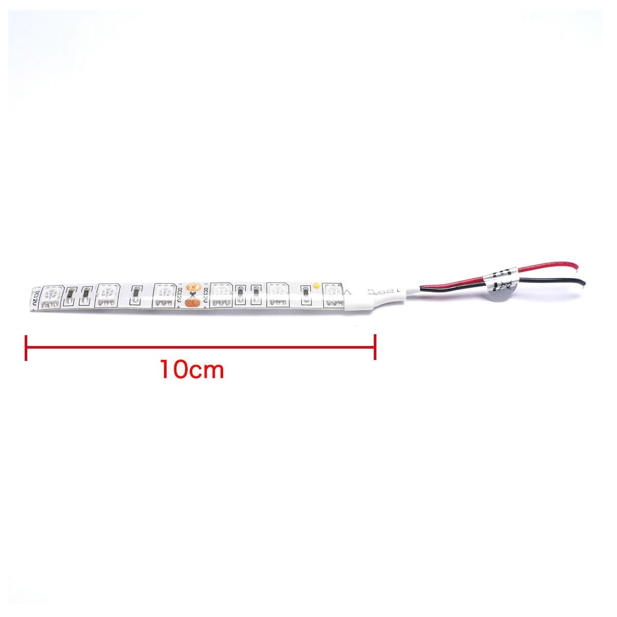 2x 10cm Waterproof Red /Green 5050 Led Strip Lights Dc 12V Caravan Boat Car