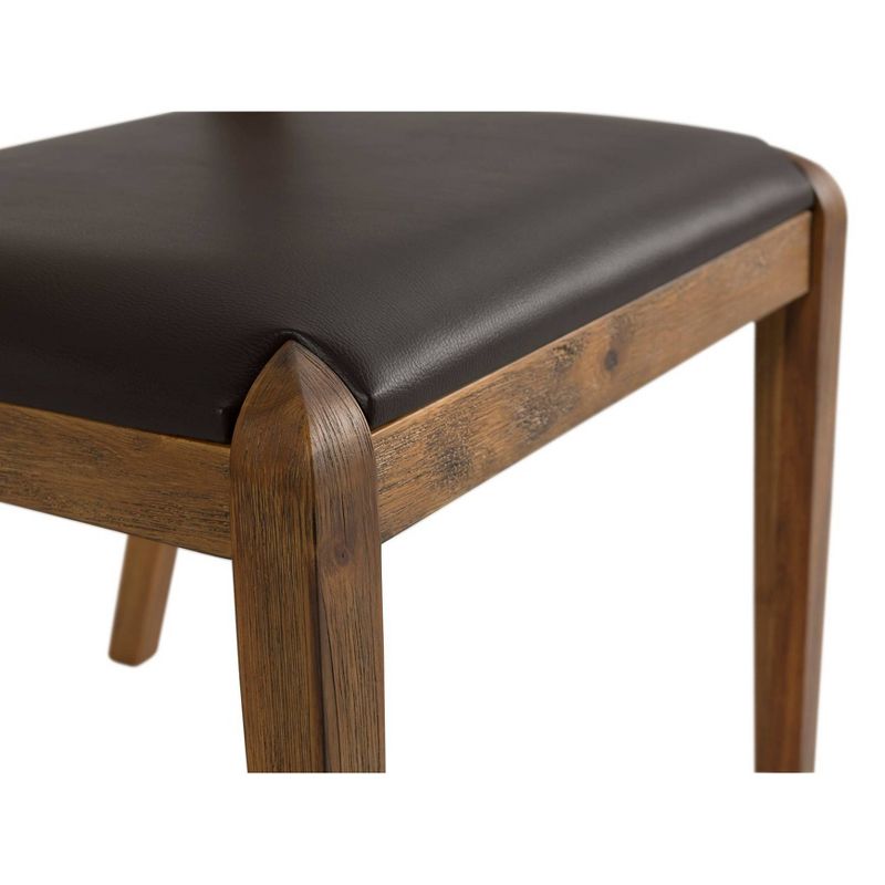 6pc Rasmus Extendable Dining Table Set Chestnut - Boraam