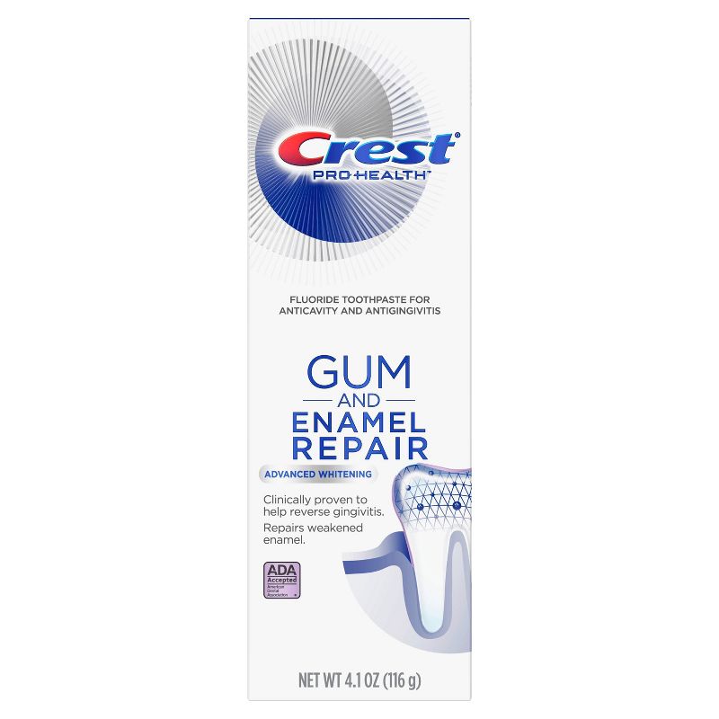 Crest Gum & Enamel Repair Toothpaste for Gum Care Advanced Whitening - 4.1oz