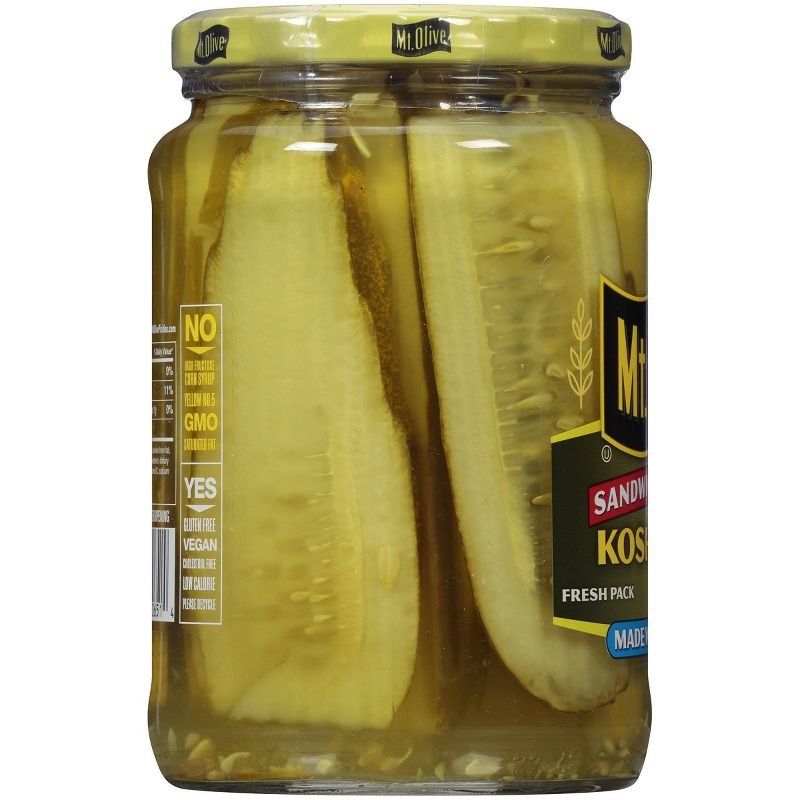 Mt. Olive Kosher Dill Made with Sea Salt - 24oz