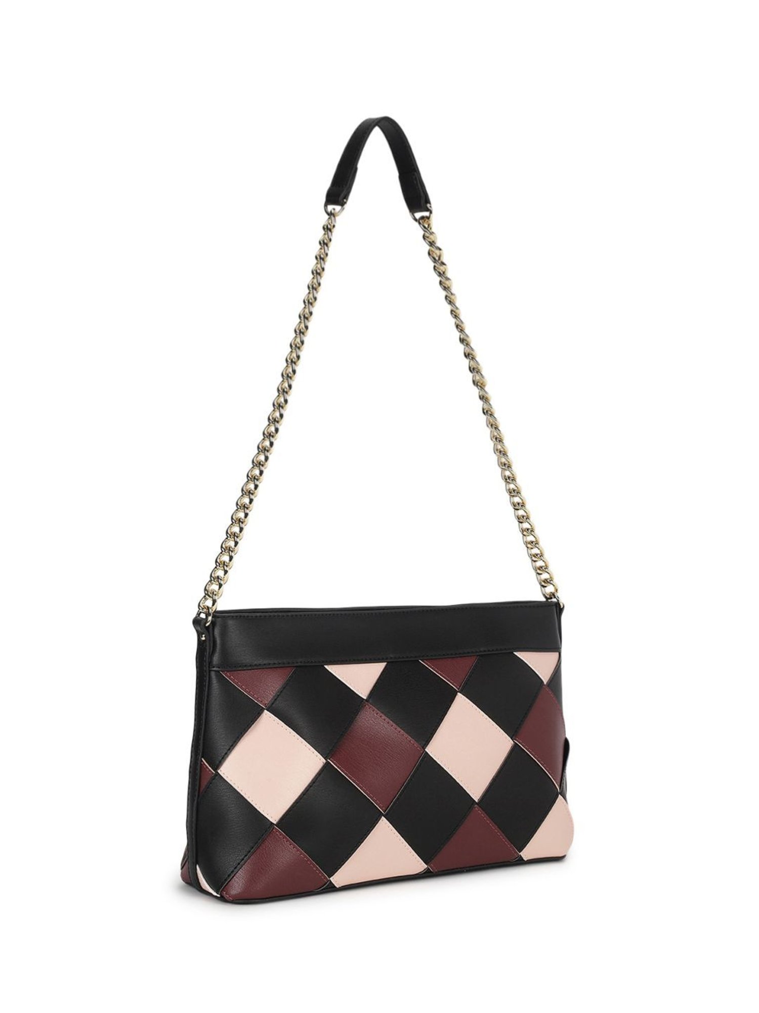 Pollini Multicolor Woven Medium Shoulder Bag