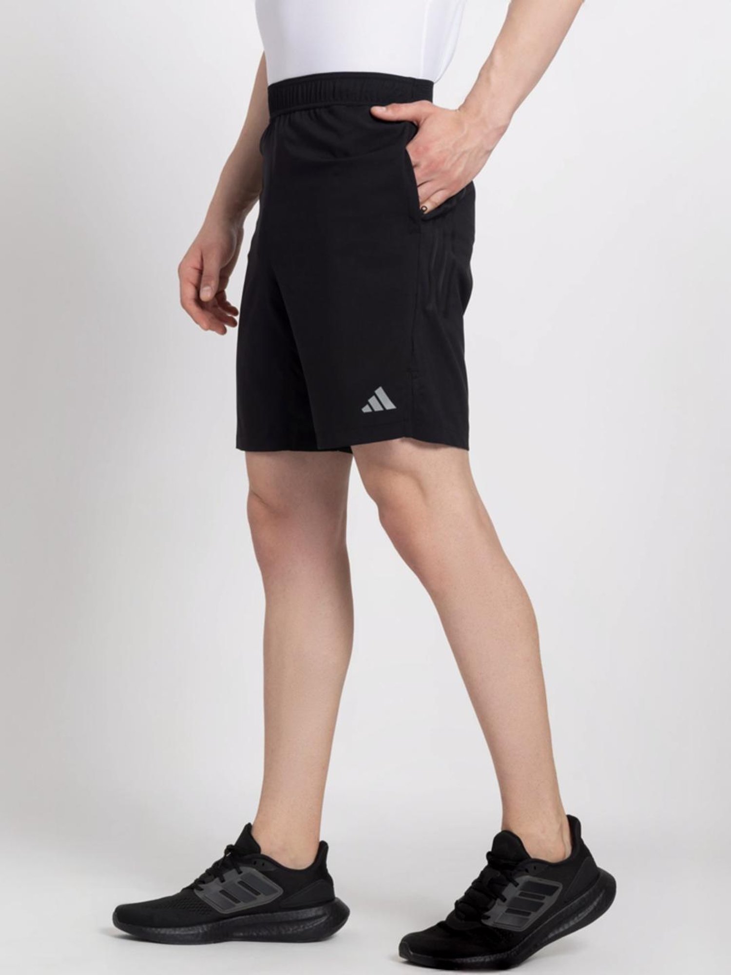 Reebok Black Regular Fit Sports Shorts