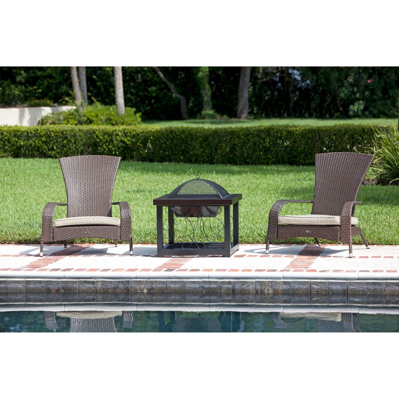 Hammer Tone Bronze Finish Cocktail Table Fire Pit - Fire Sense