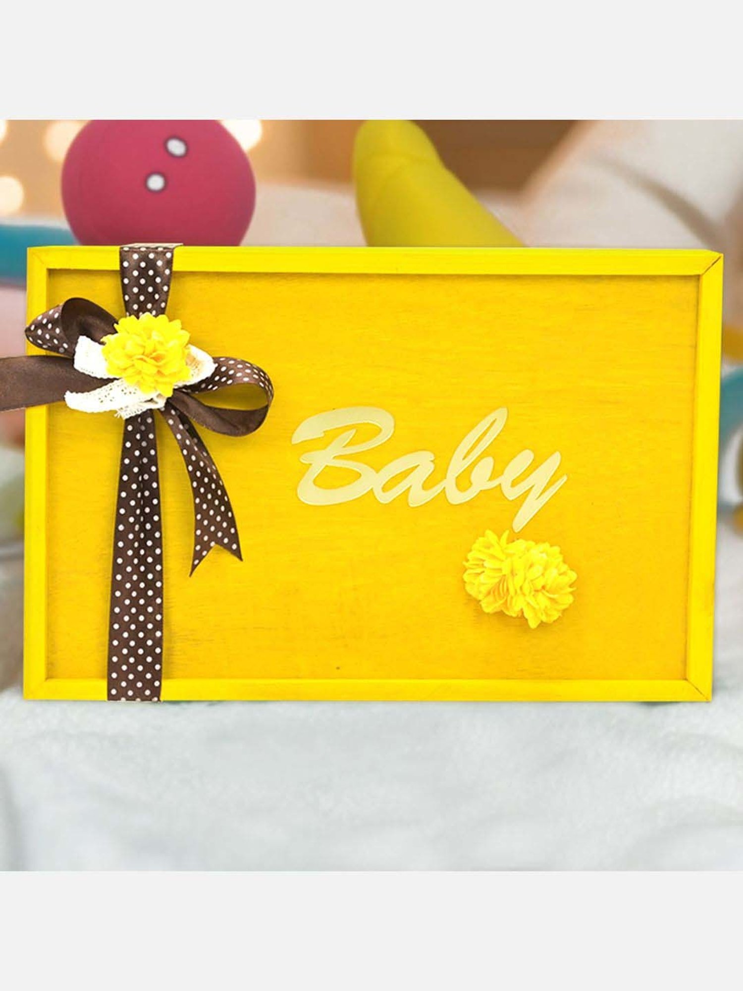 Little Surprise Box Kids Yellow Cotton Printed Full Sleeves Gift Set