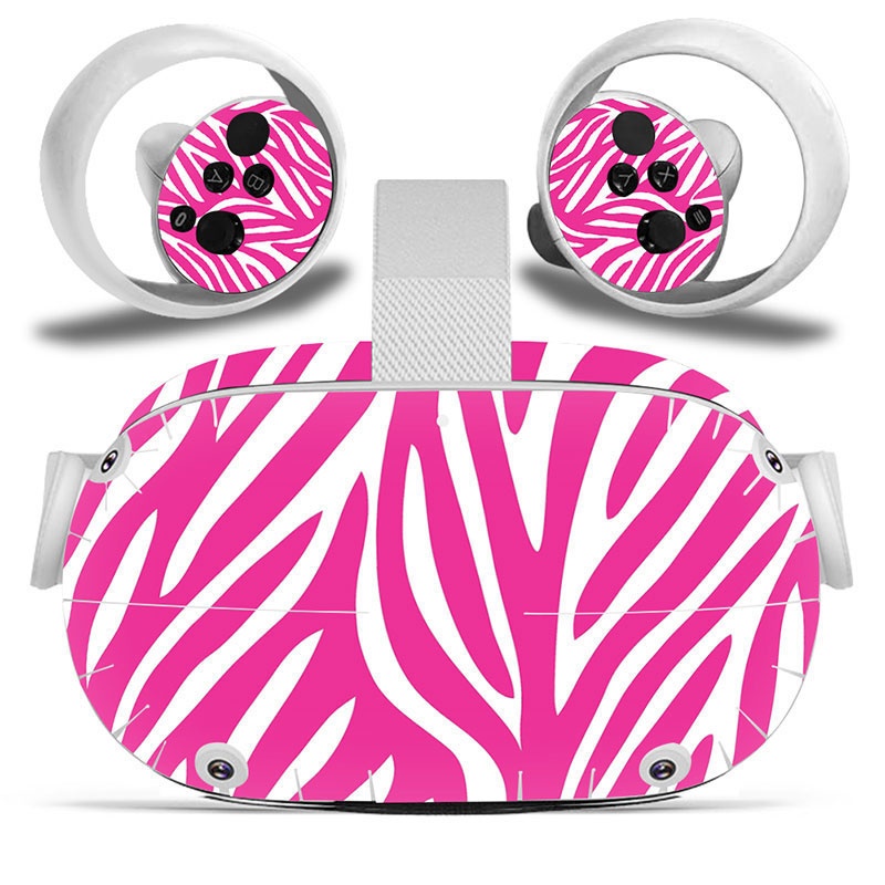 Amify Vinyl Skin Sticker for Oculus Quest 2 VR Headset Controller PVC Decals Cute Cartoon Wrap Cover for Oculus Quest 2 Accessories