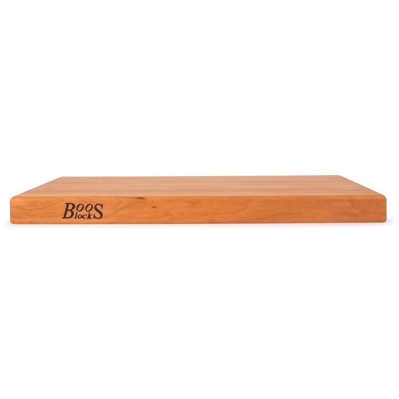 John Boos 20 Inch Wide 1.5 Inch Thick Reversible Cutting Board Block with Two Sided Hand Grips , 20 x 15 x 1.5 Inches, Cherry Wood