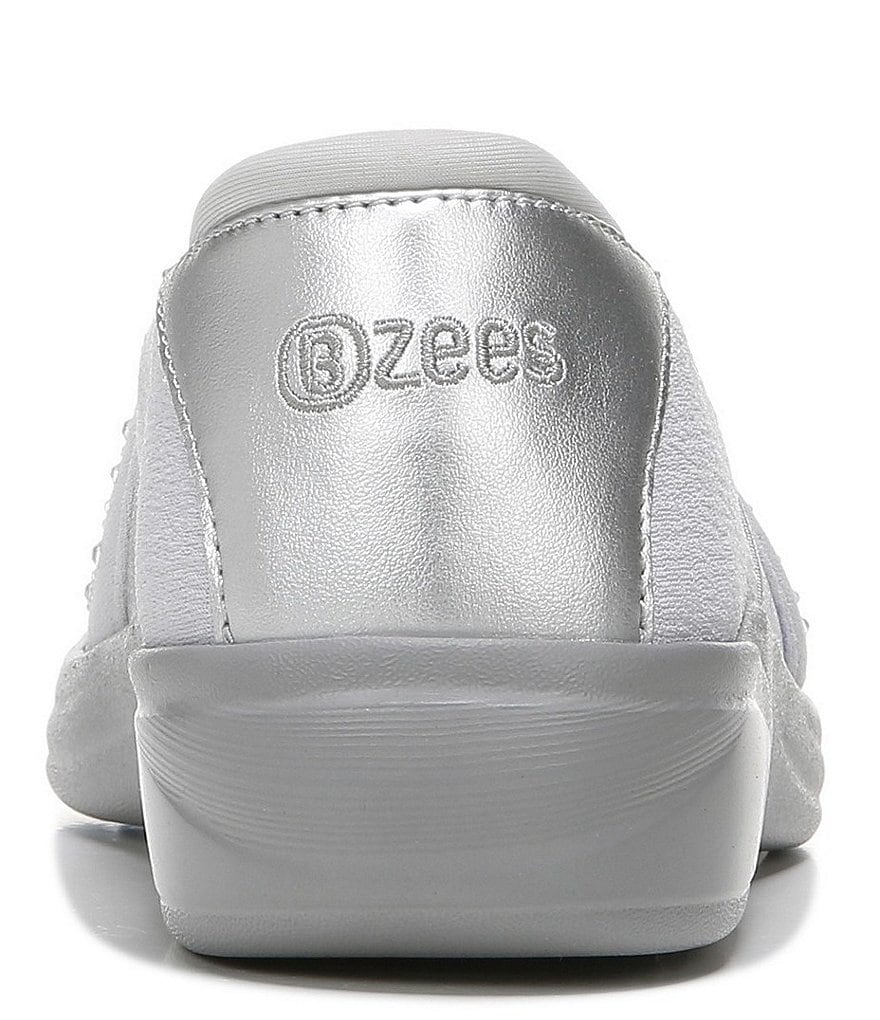 Bzees Poppyseed Rhinestone Slip-On Mesh Washable Shoes