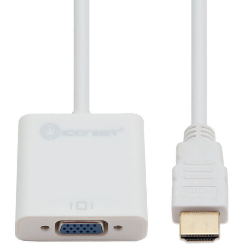IO Crest Active HDMI to VGA Adapter with Audio Support Via 3.5mm Jack (SY-ADA31044)