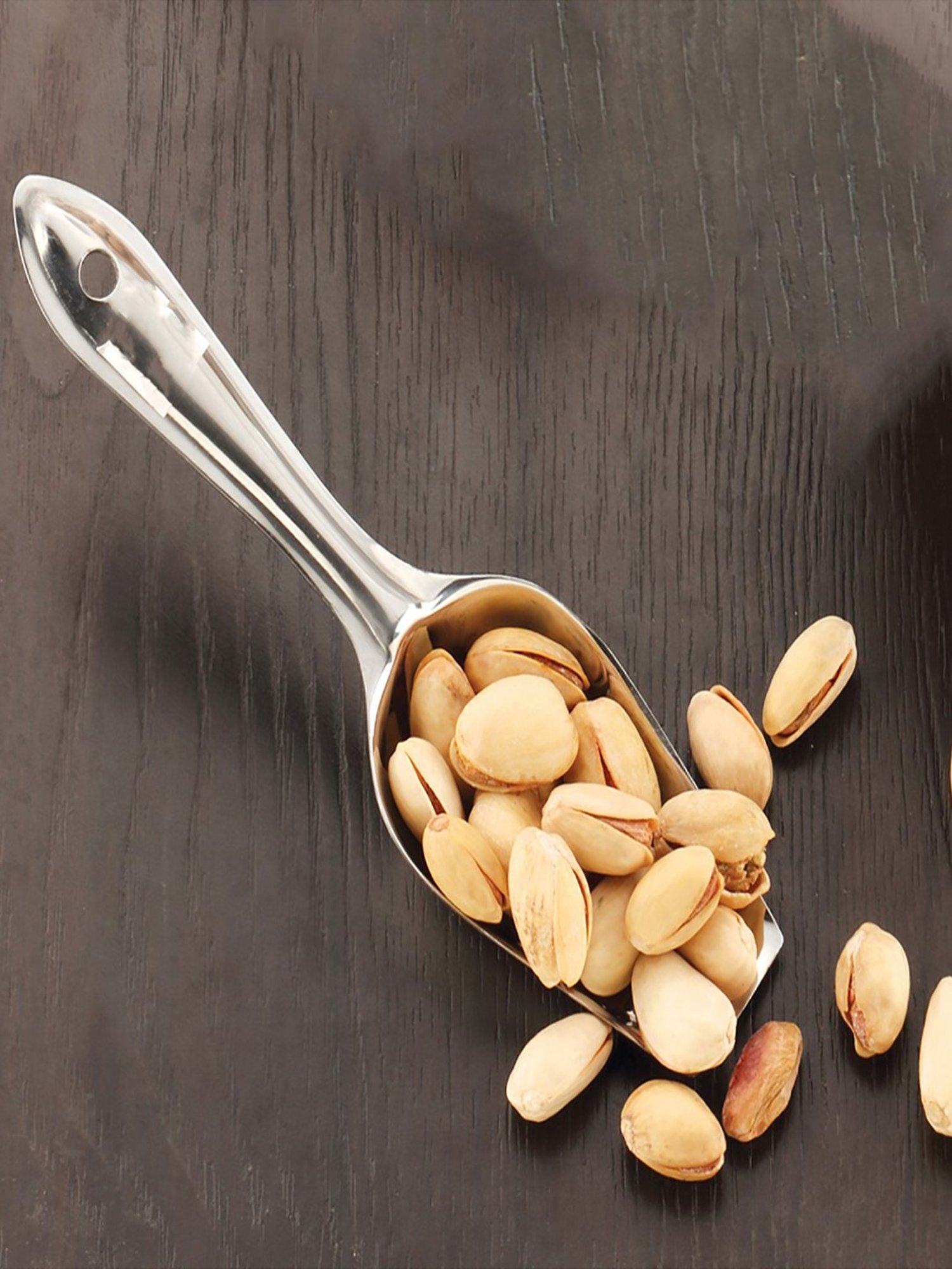 HAZEL Silver Stainless Steel Extra Small Kitchen Scoop for Grocery