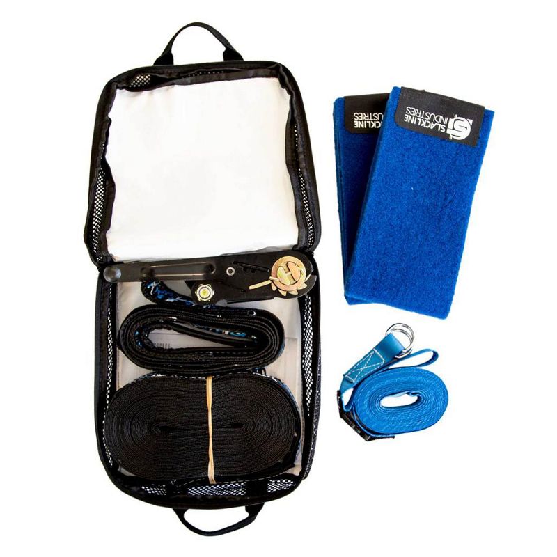 Slackline Industries 50 Foot Outdoor Performance Trick Line Kit with Bounce for Intermediate Users