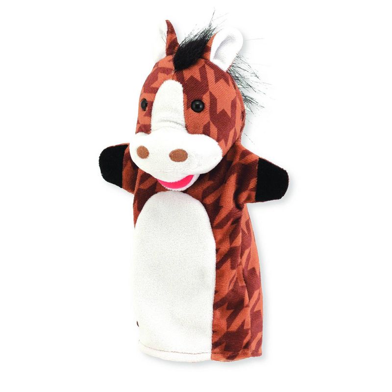 Melissa & Doug Farm Friends Hand Puppets (Set of 4) - Cow, Horse, Sheep, and Pig