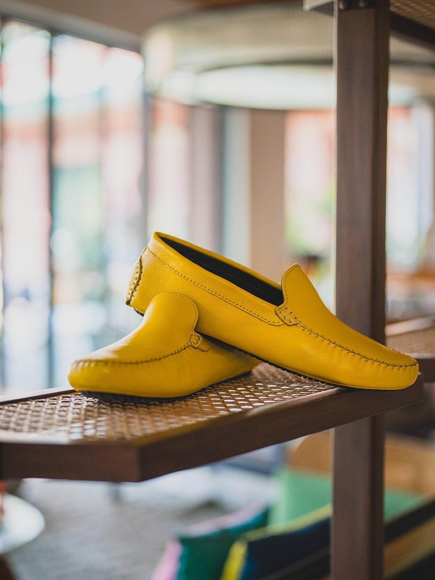 Yoho Men's Anti Pain Archflex Yellow Loafers