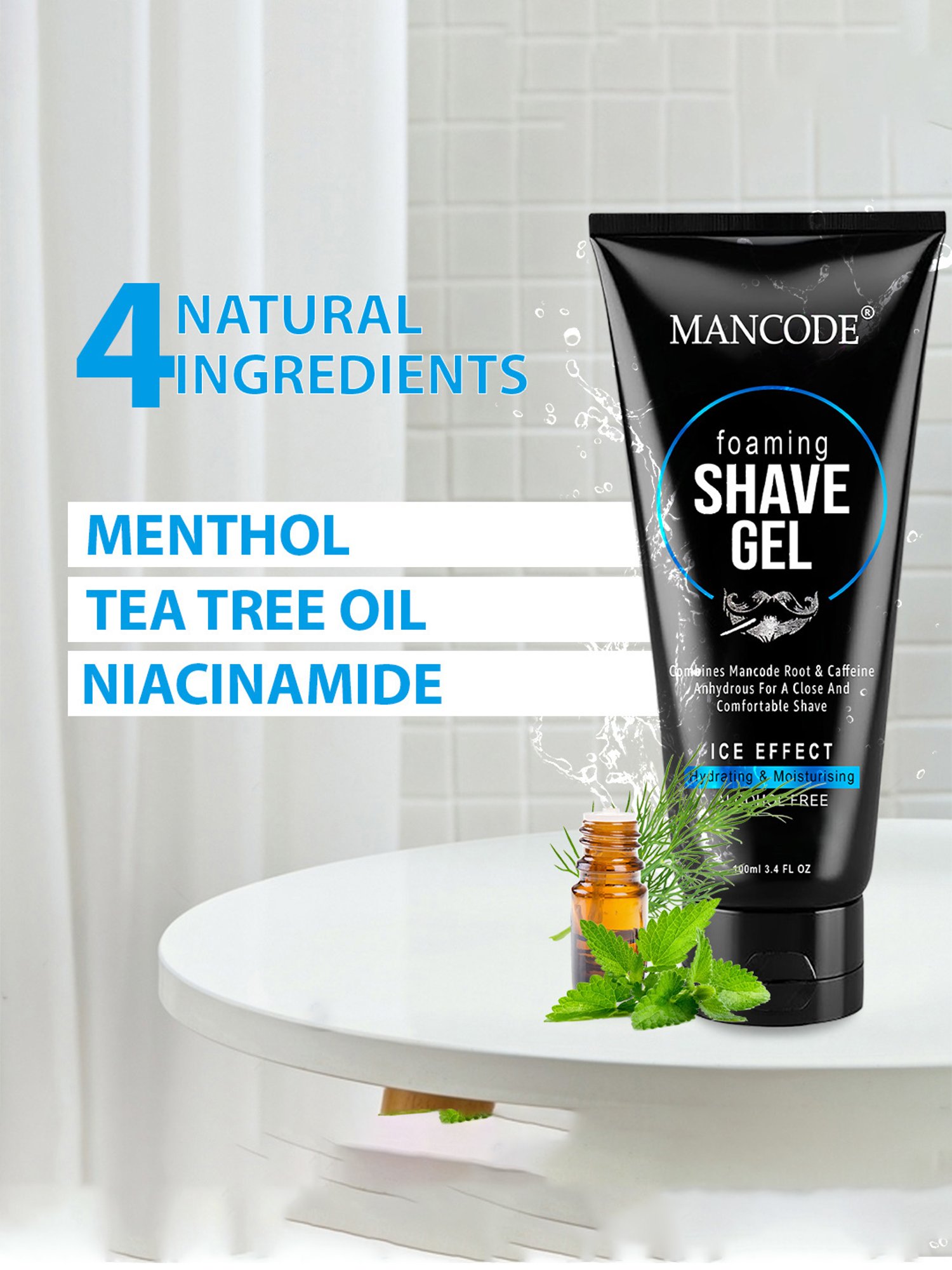 Mancode Foaming Shave Gel for Men - 100 ml