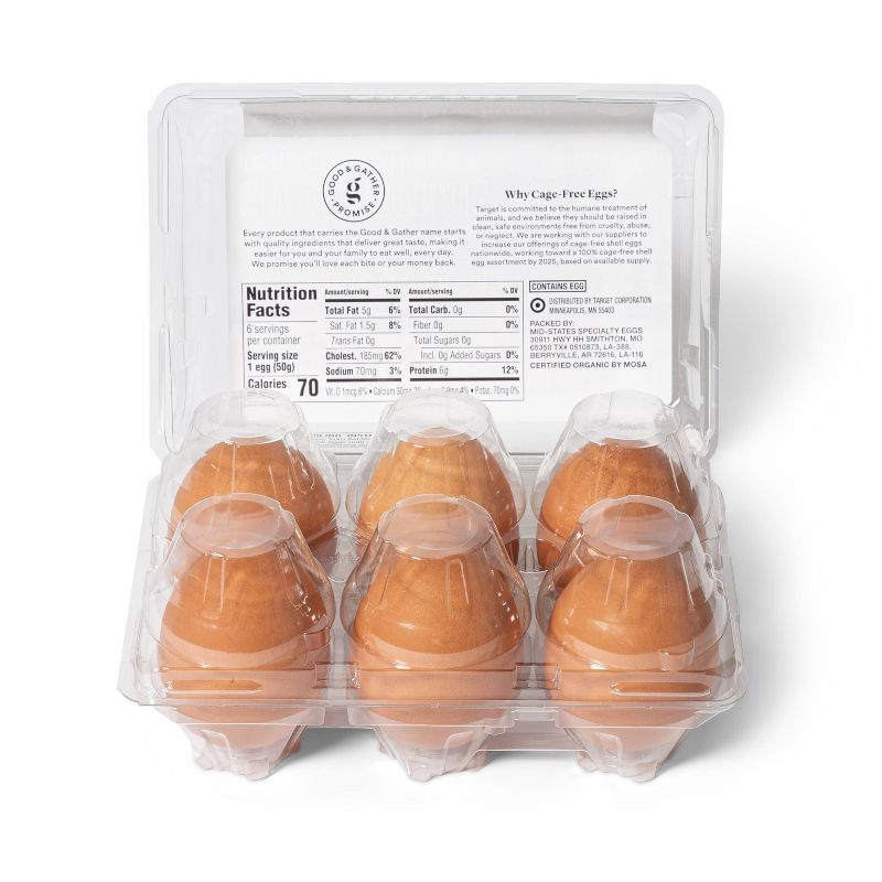 Oakdell Cage-Free Grade A Large Brown Eggs - 12ct