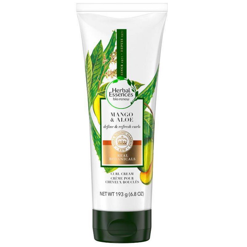 Herbal Essences bio:renew Mango & Aloe Curl Cream - Define & Refresh Curly Hair - 6.8oz