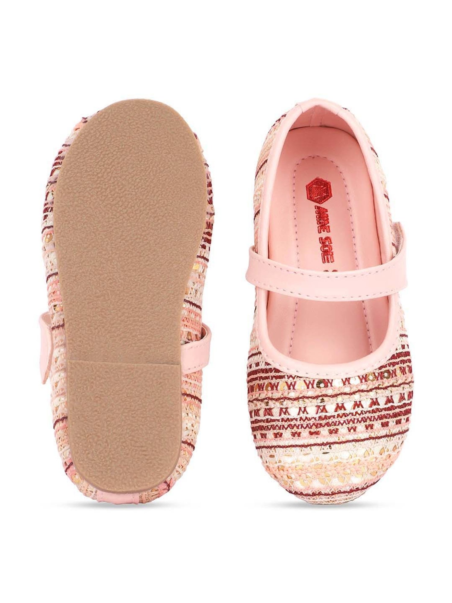Minesole Kids Pink Mary Jane Shoes