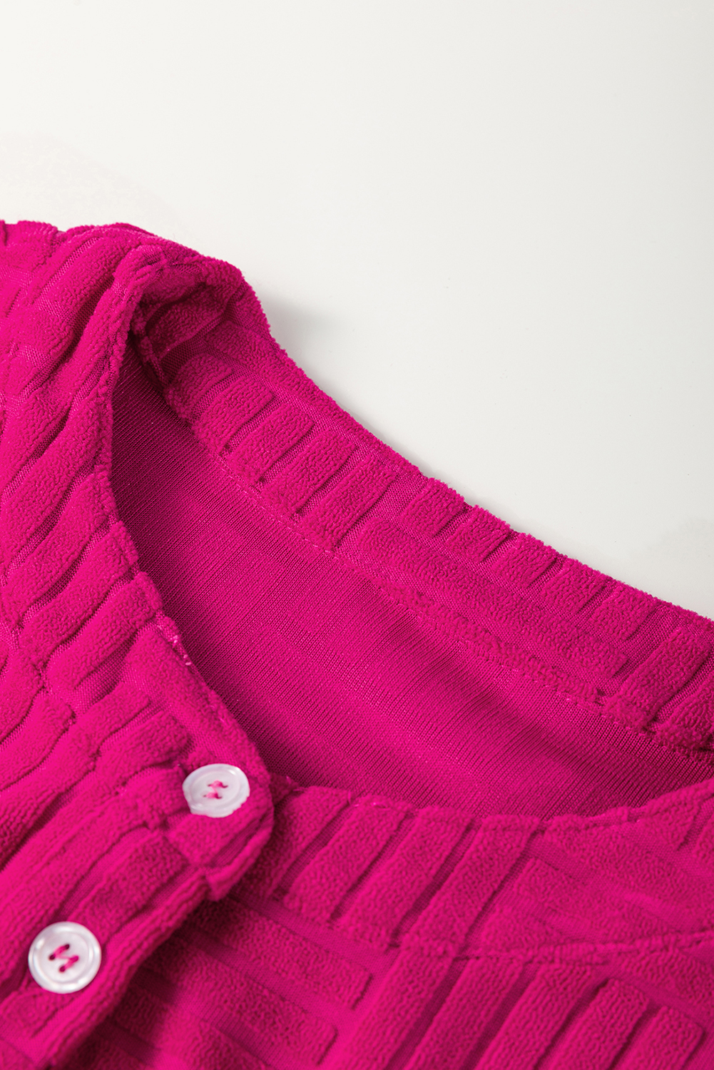 Gray Textured Wide Leg Overall with Pockets