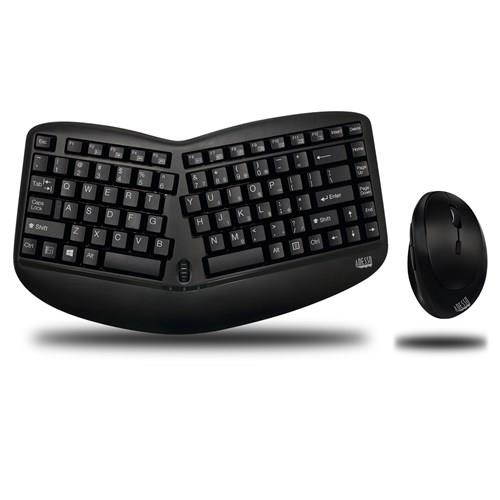 ADESSO WKB-1150CB WRLS ERGO KEYBOARD & MOUSE