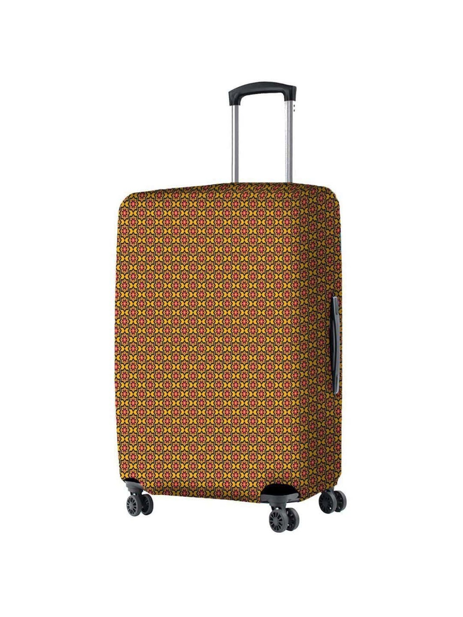 Nasher Miles Polyester 75 cm (28 Inch) Large Protective Luggage Cover - Tile Print Design