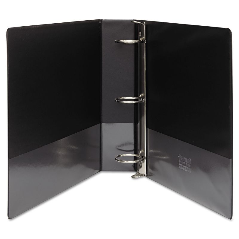 Samsill Speedy Spine Round Ring View Binder 11 x 8-1/2 2" Cap Black 18160C