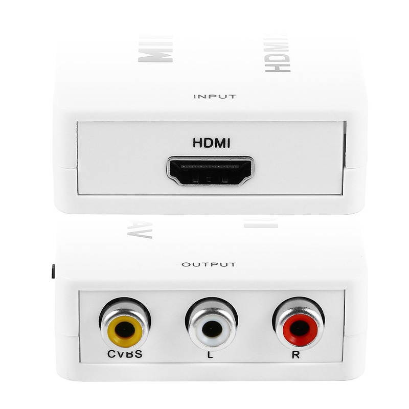 1080P HDMI to Composite 3 RCA AV CVBS Video Converter - axGear