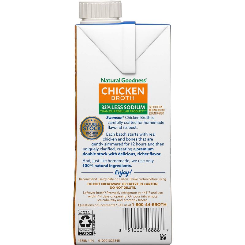 Swanson Natural Goodness Chicken Broth Carton - 48fl oz