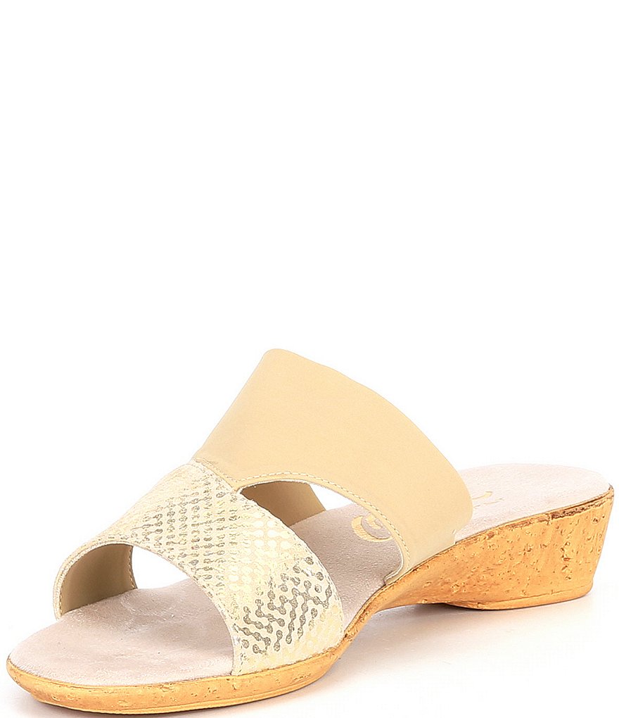 Onex Izabel Cork Wedge Slides